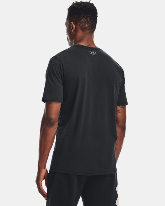 Men's UA Sportstyle Logo Short Sleeve, Black, pdpMainDesktop image number 1